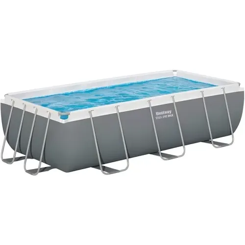 Бассейн каркасный Bestway Power Steel Rectangular 404х201х100см, 6478л, фил.-насос, лестница, 56441 (351115)