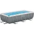 Бассейн каркасный Bestway Power Steel Rectangular 404х201х100см, 6478л, фил.-насос, лестница, 56441 (351115)