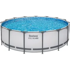 Бассейн каркасный Bestway Steel Pro Max 457х122см, 16015л, фил.-насос, лестница, тент 56438 (359928)