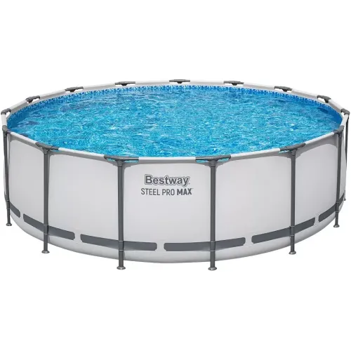 Бассейн каркасный Bestway Steel Pro Max 457х122см, 16015л, фил.-насос, лестница, тент 56438 (359928)