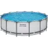 Бассейн каркасный Bestway Steel Pro Max 457х122см, 16015л, фил.-насос, лестница, тент 56438 (359928)