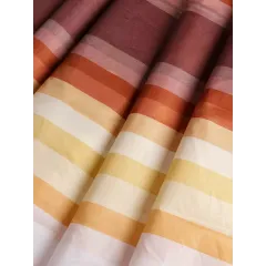 Шторка для ванной Бежевые полосы, полиэстер, 180х180см с кольцами, Y4-11152 (507570)