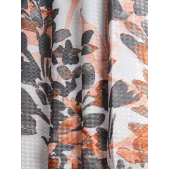 Шторка для ванной Коричневые цветы, полиэстер,  Y4-11132 180х180см (507550)