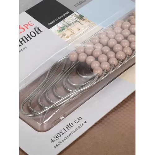 Шторка для ванной Кофе с молоком, полиэстер, 180х180см A310030 (481197)