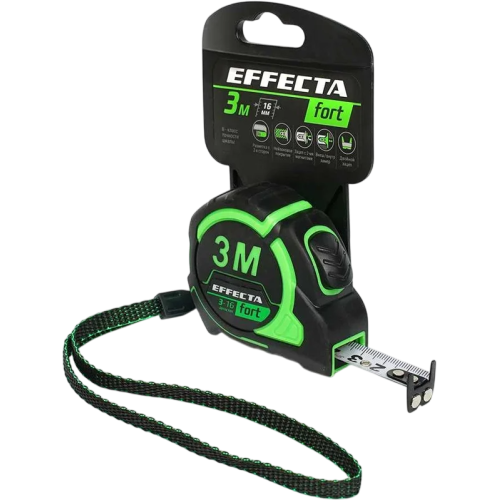 Рулетка EFFECTA ФОРТ 3 м*16 мм (581316)