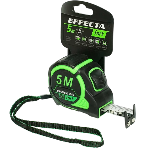 Рулетка EFFECTA ФОРТ 5 м*25 мм (581525)