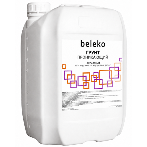 Грунт Belekoline проникающий (для внешн./внутр.работ) 10кг