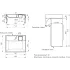 Умывальник над стиральной машиной MIXLINE "Лерон" 60х50 с кронштейнами 00-001442