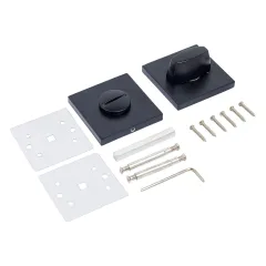 Комплект ручек РИНГО с защелкой/с фикс.BL+L7050S BL+BK-S2 BL мат.черный(00-00022538)