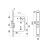 Комплект ручек РИНГО с защелкой/с фикс.BL+L7050S BL+BK-S2 BL мат.черный(00-00022538)