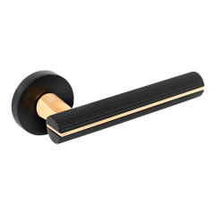 Ручки раздельные Fantom FM 116-30 MB/22Gold "Грейс", мат.черн./зол.блест.