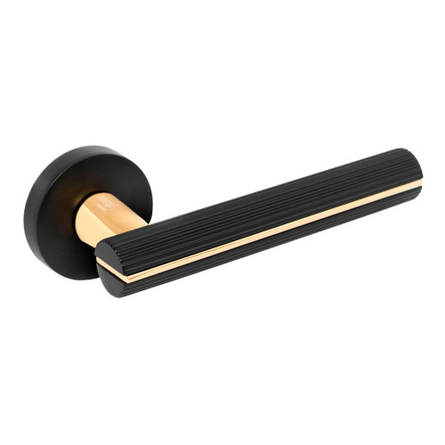 Ручки раздельные Fantom FM 116-30 MB/22Gold "Грейс", мат.черн./зол.блест.