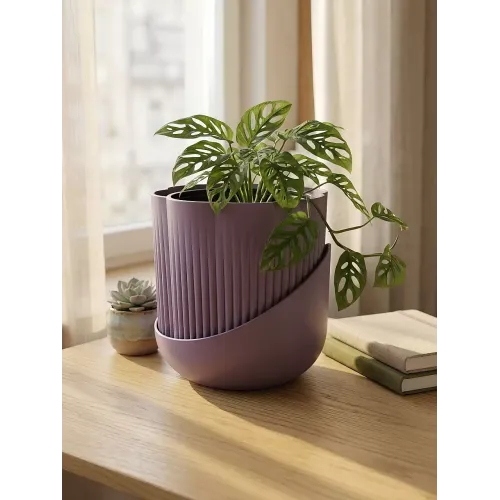Горшок для цветов La Decoro Лаура 1,6л сливовый (526804)