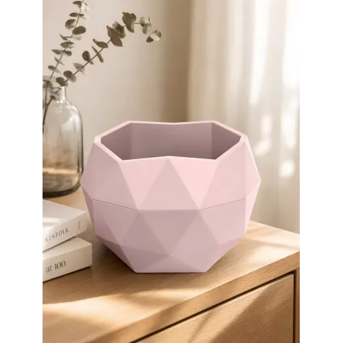 Горшок для цветов La Decoro Топаз 2,5л бежево-розовый (526805)