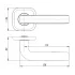 Ручки раздельные FUARO K.TRD62.TOROID.LITE BL-24 черный (63375)