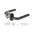 Ручки раздельные FUARO R.DSS201-0201P/19 INOX 201 BLACK (овальное основание) (60351)