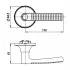 Защелка DK626 AC-ET (6026 AC-E) (кл./фик.) медь (36851) (PUNTO)