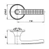Защелка DK626 CP-ET (6026 CP-E) (кл./фик.) хром (36857) (PUNTO)