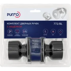 Защелка DK772/BL BL-BK (фик.) черный (58399) PUNTO)
