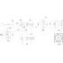 Защелка DK772/BL BL-BK (фик.) черный (58399) PUNTO)