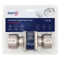 Защелка DK772/BL SN-BK (фик.) никель (58405) PUNTO)