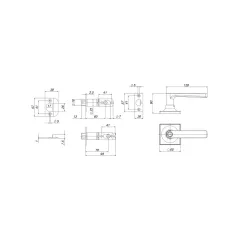 Защелка DK710/BL BL-ET (кл./фик.) черный (58419) PUNTO)
