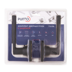 Защелка DK710/BL BL-PS (без фик.)черный (58421) PUNTO)