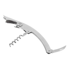 Штопор с открывалкой и ножом нерж.сталь 11х2см (884-524)