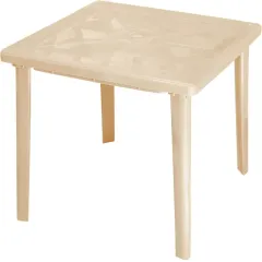 Стол пластм квадратный бежевый (800х800х710мм) Стандарт Пластик Групп