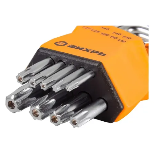 Набор ключей шестигранных ВИХРЬ TORX 9шт, T10-T50 (73/6/5/12)