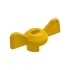 Ручка для крана шарового MASTERPROF ф 1/2"-3/4" желтая, бабочка
