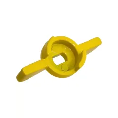 Ручка для крана шарового MASTERPROF ф 1/2"-3/4" желтая, бабочка