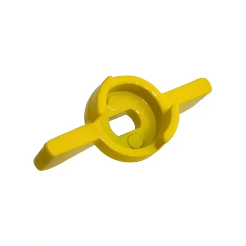 Ручка для крана шарового MASTERPROF ф 1/2"-3/4" желтая, бабочка