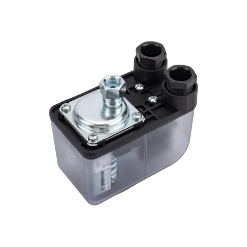 Реле давления Uni-Fitt PM 5 с накид.гайкой 1/4", вн.р., 1-5 бар, градуир.шкала, прозр.корпус
