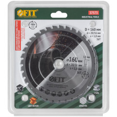 Диск пильный FIT по металлу 160х20/16z36 (37573)