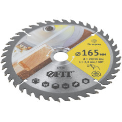Диск пильный FIT 165х20/16z40 (37730)