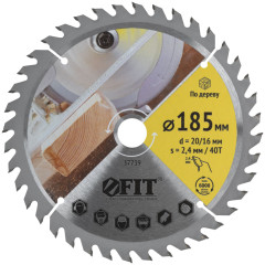 Диск пильный FIT 185х20/16z40 (37739)