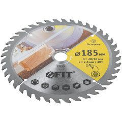 Диск пильный FIT 185х20/16z40 (37739)