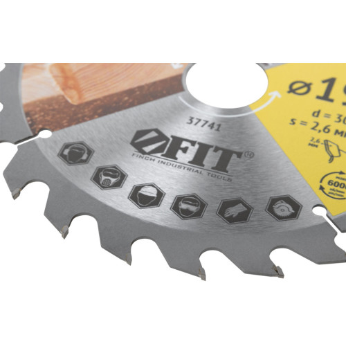 Диск пильный FIT 190х30/25,4z24 (37741)