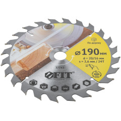 Диск пильный FIT 190х20/16z24 (37743)