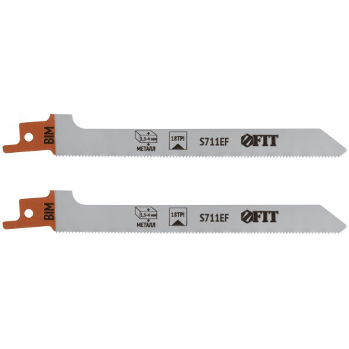 Пилка д/саб. пилы FIT S711EF по металлу 150/1,4 мм, Bimetal, 2 шт (41073)