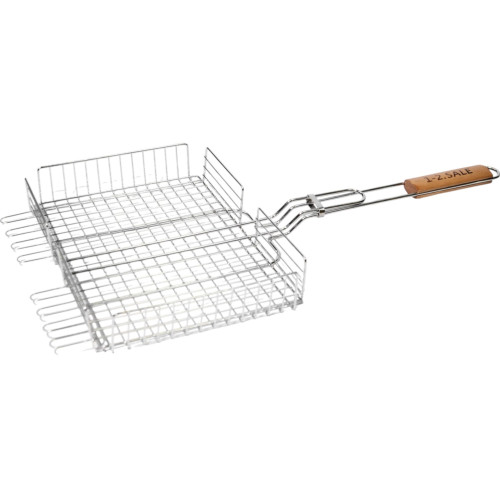 Решетка гриль 1-2.SALE 350х250х60мм дерев. ручка (795371)