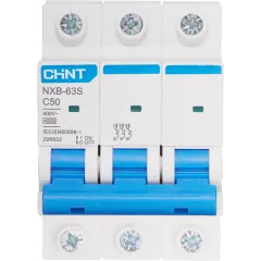 Выключатель автоматический 3-пол. 50A C 4,5кА NXB-63S (R) CHINT 296832