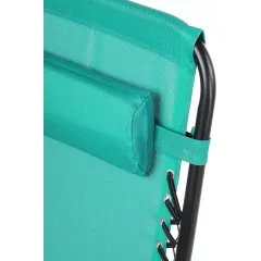 Шезлонг Green Days 165х65х110 см бирюзовый 100 кг YT-L3-tiff (516629)