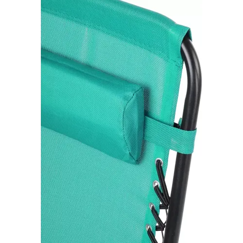 Шезлонг Green Days 165х65х110 см бирюзовый 100 кг YT-L3-tiff (516629)