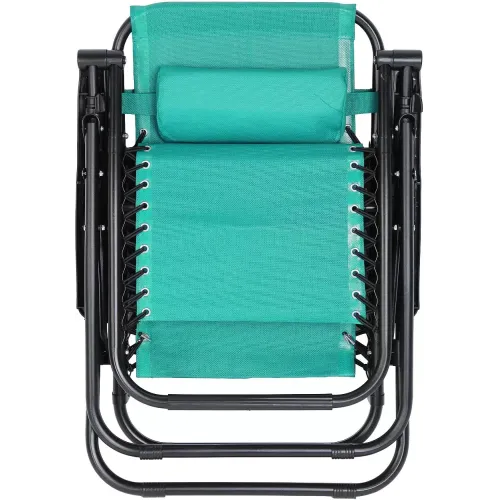 Шезлонг Green Days 165х65х110 см бирюзовый 100 кг YT-L3-tiff (516629)