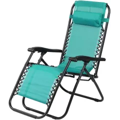 Шезлонг Green Days 165х65х110 см бирюзовый 100 кг YT-L3-tiff (516629)