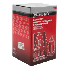Домкрат бутылочный MATRIX 15т, 230–460мм (50729)