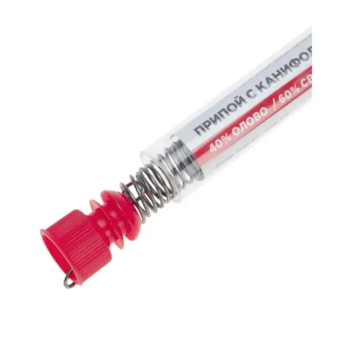 Припой ПОС-40 с канифолью (d1.0мм 10гр) Rexant 09-3100