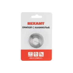 Припой c канифолью (d 0,8мм 1м) Rexant 09-3130